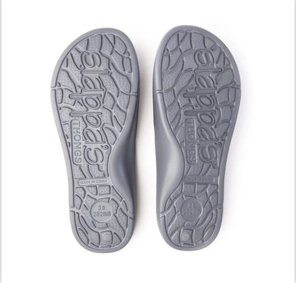 Slappa’s Arch Support Thongs - Silver Grey