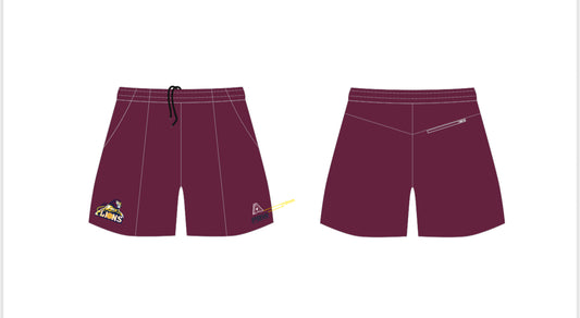 Moe Lions Men’s Pennant Elite Shorts- Maroon