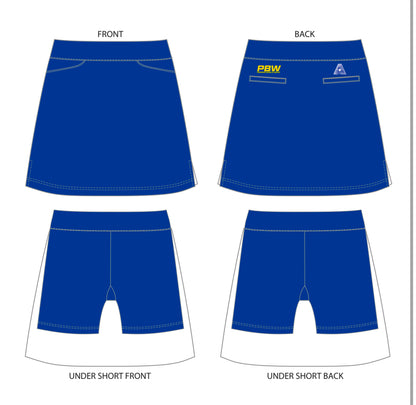 Belmont Bowling Club Uniform Ladies Skort