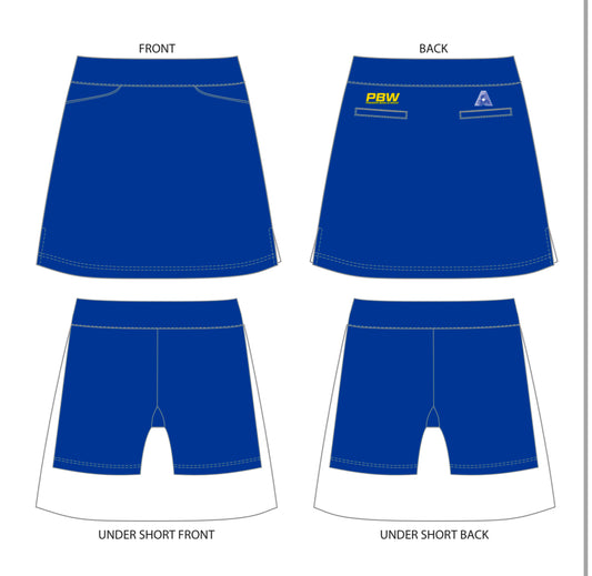 Belmont Bowling Club Uniform Ladies Skort