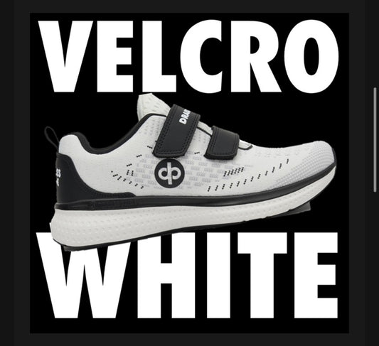 Drakes Pride Renegade Velcro 4E Width Lawn Bowls Shoes - White