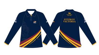 Fitzroy Victoria Bowling & Sports Club Ladies Long Sleeve Polo