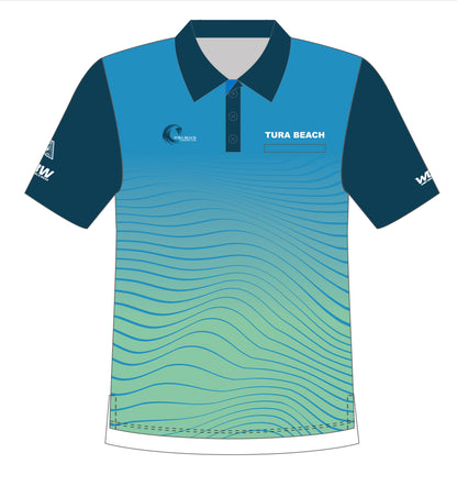 Tura Beach Bowling Club Mens Short Sleeve Polo