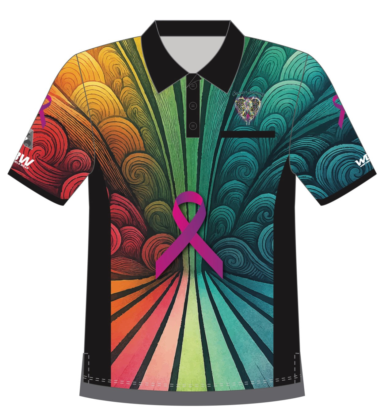 Cancer Awareness Unisex Polo