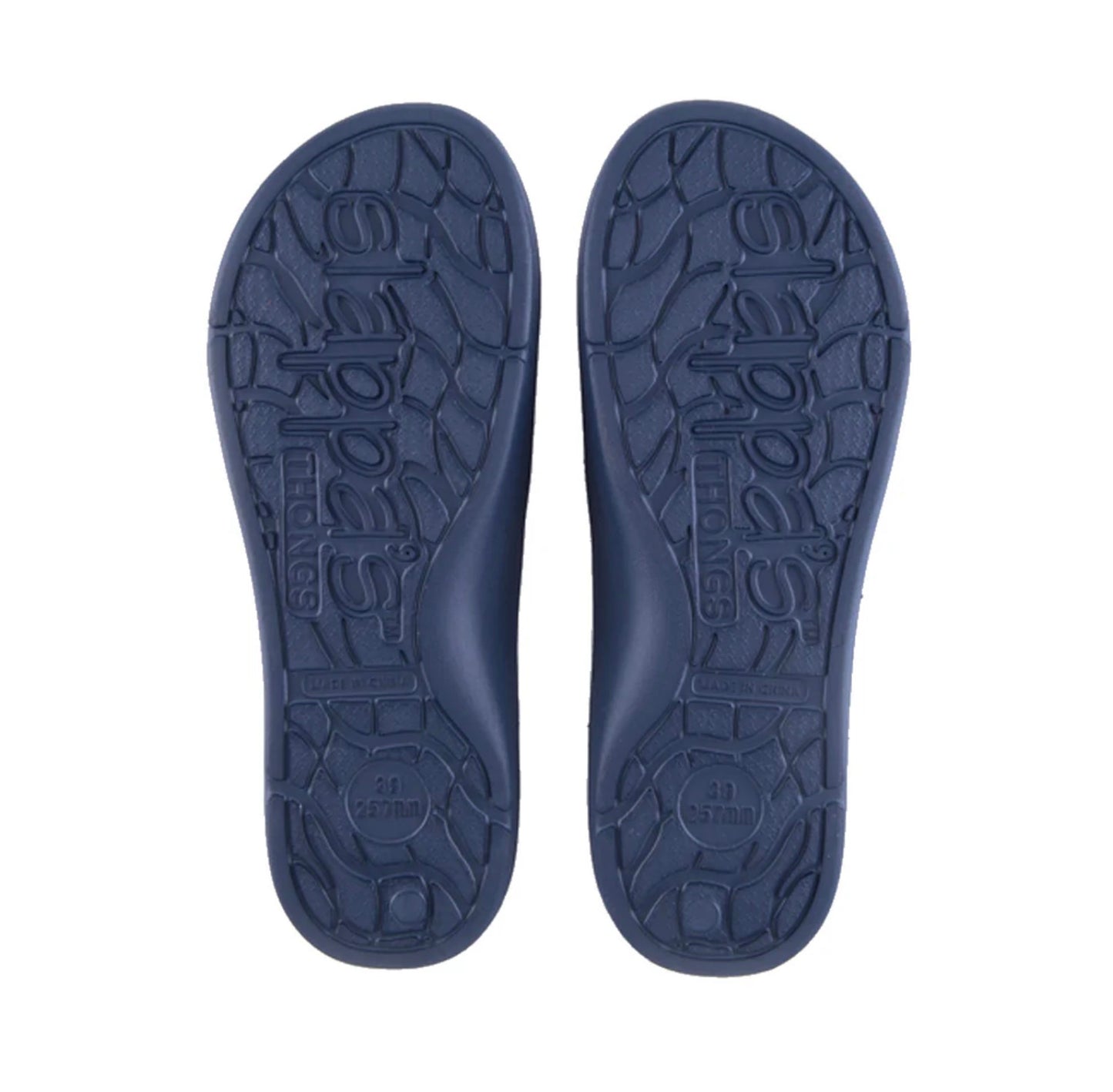 Slappas Arch Support Thongs - Navy