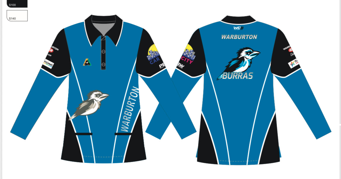 Warburton Bowls Club Ladies Long Sleeve Polo