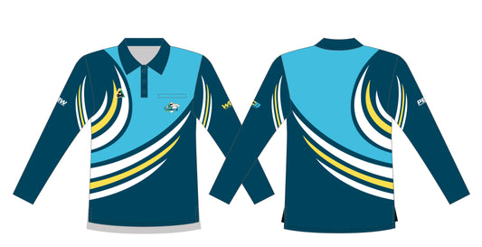 Mona Vale Bowling Club Mens Long Sleeve Polo