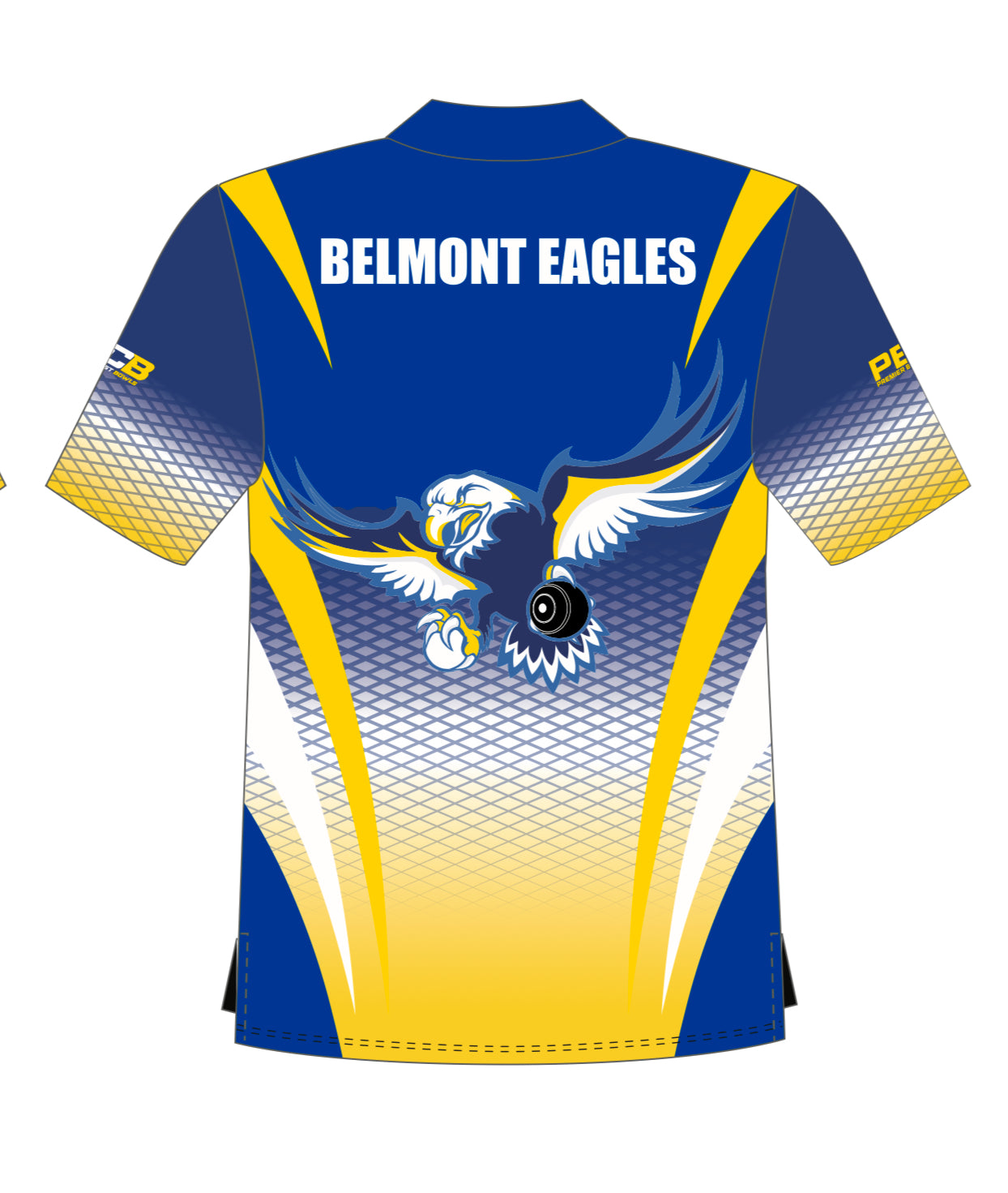 Belmont Bowling Club Mens Short Sleeve Polo