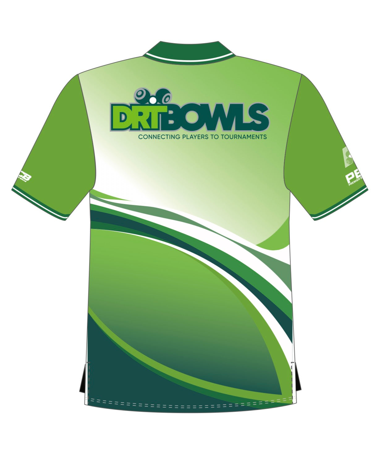 DRT Bowls Unisex Green Polo