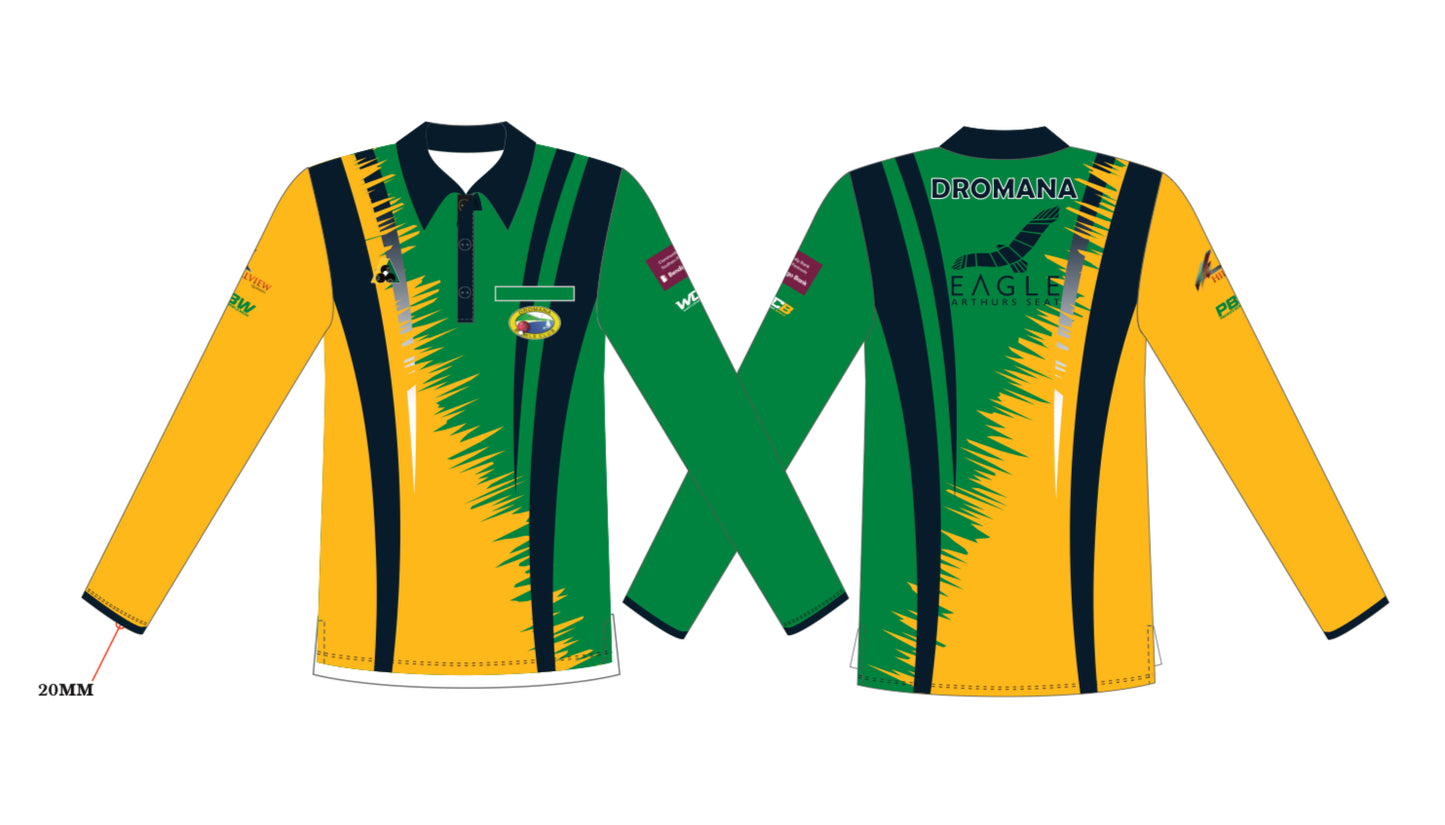 Dromana Bowling Club Mens Long Sleeve Polo