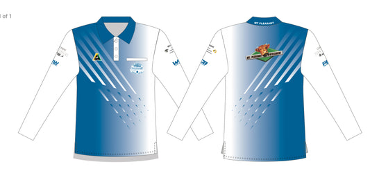 Mount Pleasant Bowling Club Mens Long Sleeve Polo