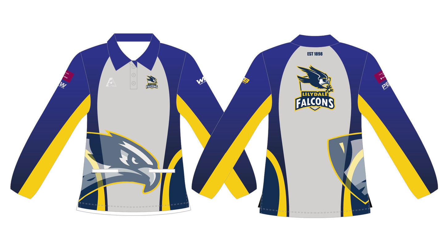 Lilydale Bowling Club Uniform Ladies Polo- long sleeve