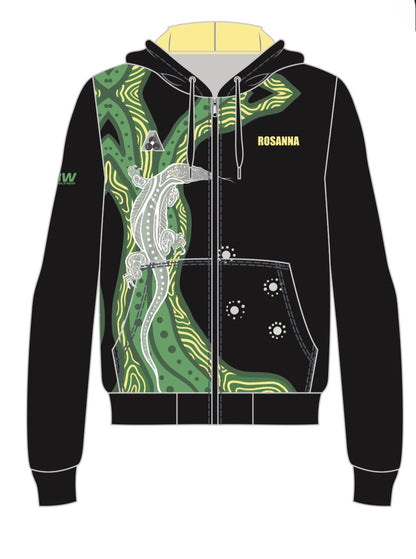 Rosanna Bowling Club Unisex Zipped Hoodie