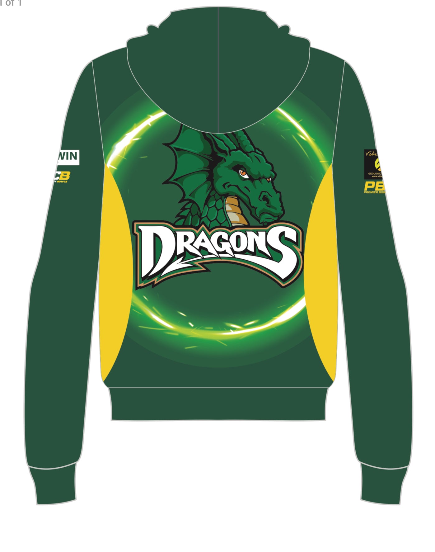 Dundee Dragons Unisex Zipped Hoodie