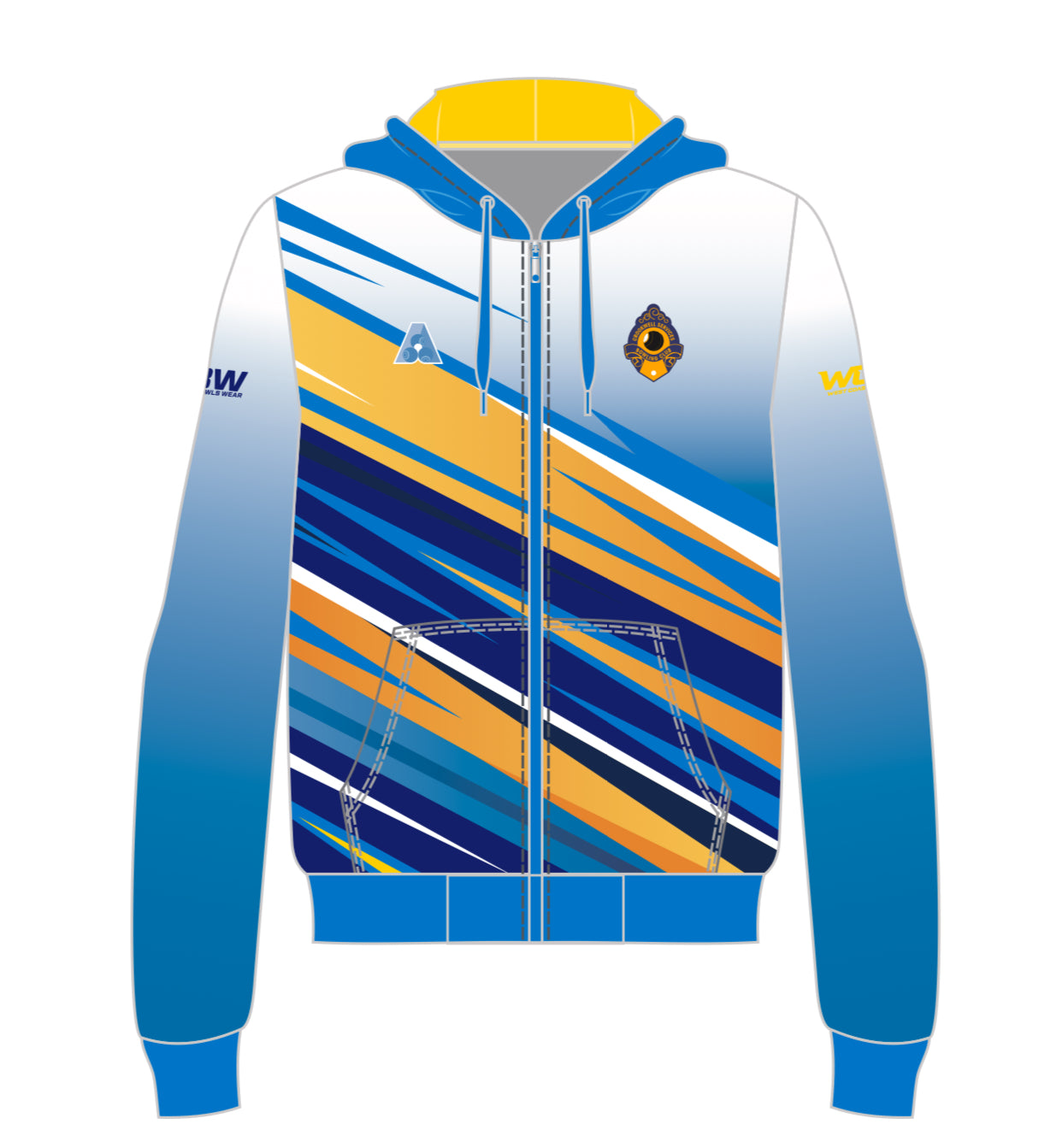 Crookwell Bowling Club Unisex Zipped Hoodie
