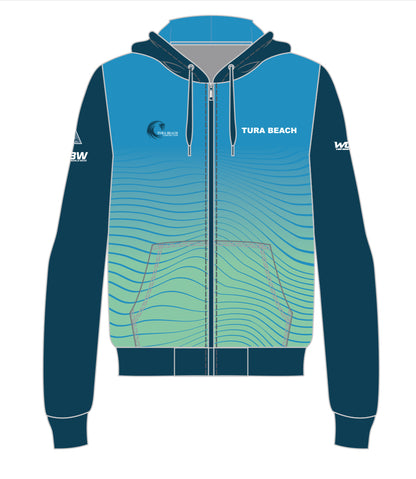 Tura Beach Bowling Club Unisex Zipped Hoodie