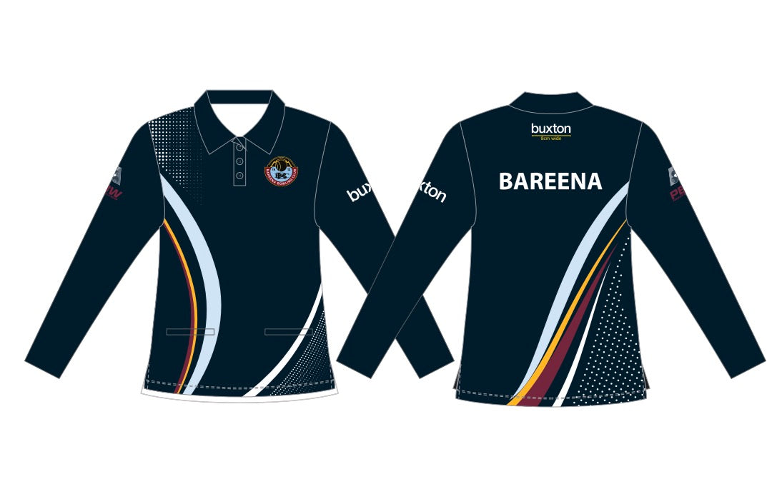Bareena Bowling Club Ladies Long Sleeve Polo