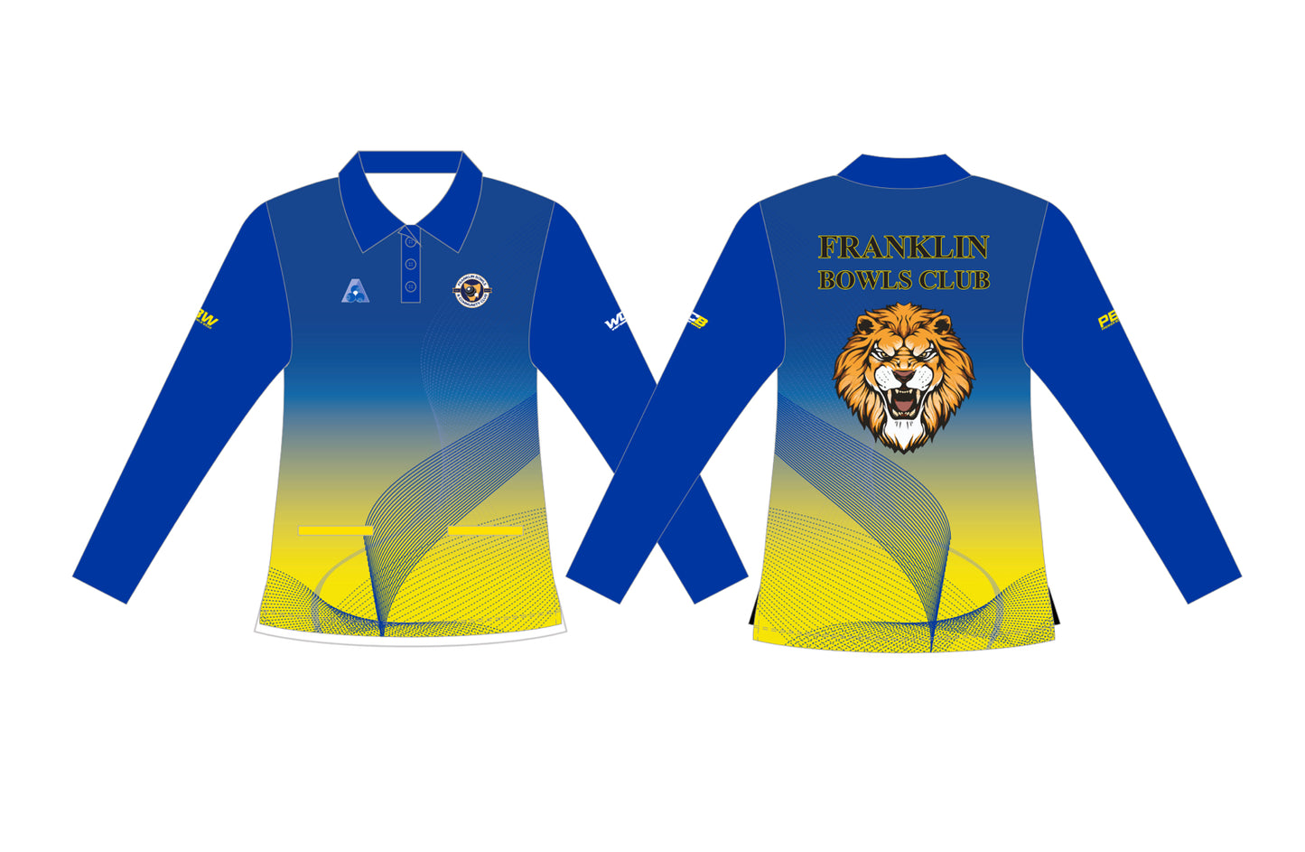 Franklin Bowls Club Ladies Long Sleeve Polo