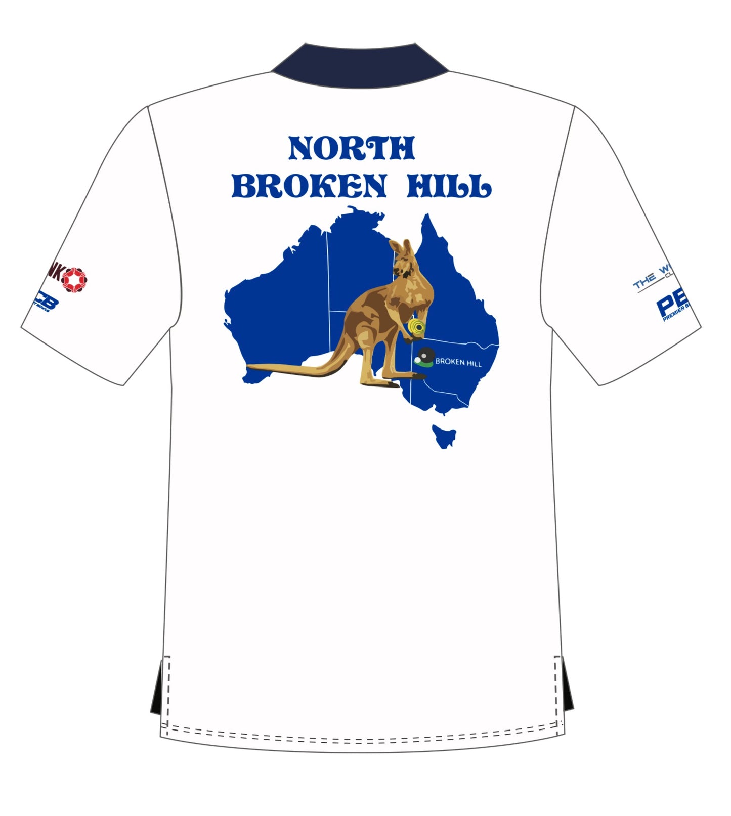 North Broken Hill Bowling Club Mens Short Sleeve Polo