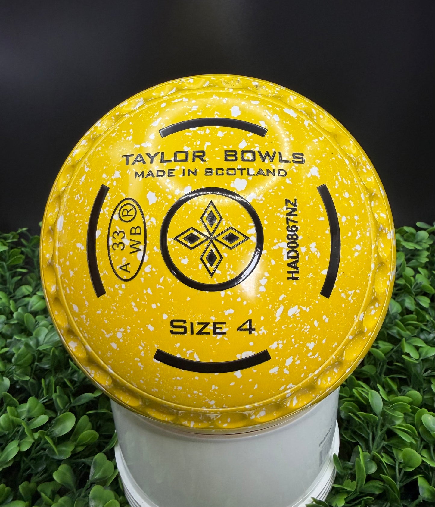 Taylor SR size 4 Half Pipe Grip Yellow