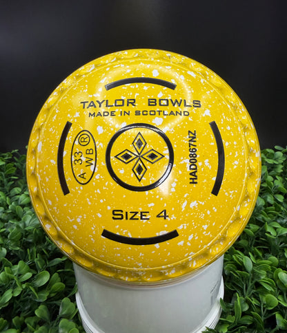 Taylor SR size 4 Half Pipe Grip Yellow