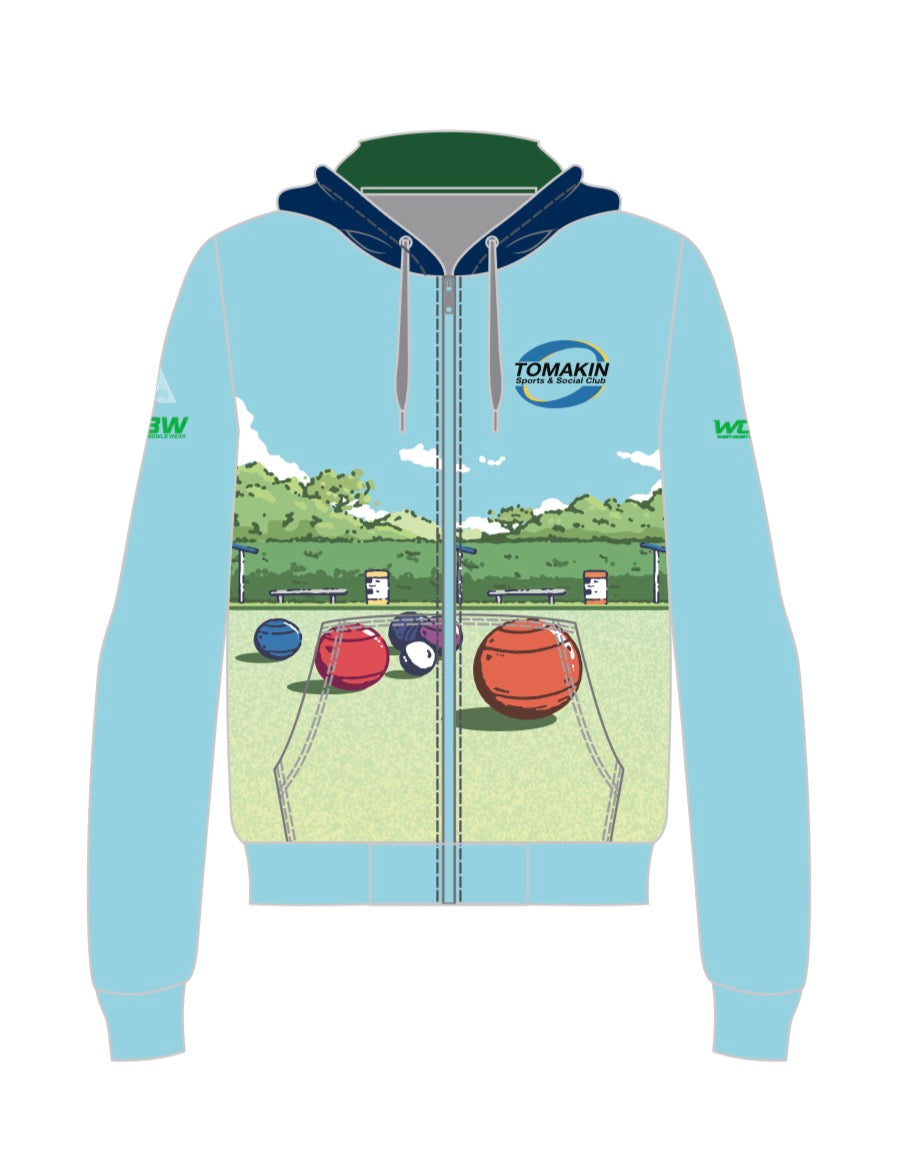 Tomakin Twist Tops Unisex Zipped Hoody