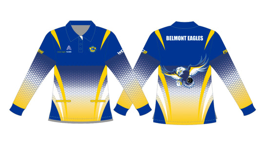 Belmont Bowling Club Ladies Long Sleeve Polo