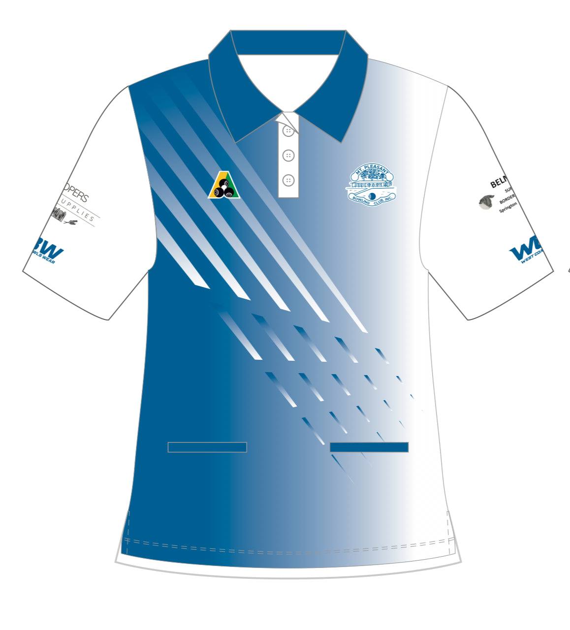 Mount Pleasant Bowling Club Ladies Short Sleeve Polo
