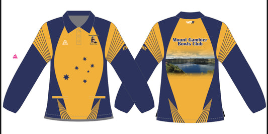 Mount Gambier Bowling Club Ladies Long Sleeve Polo