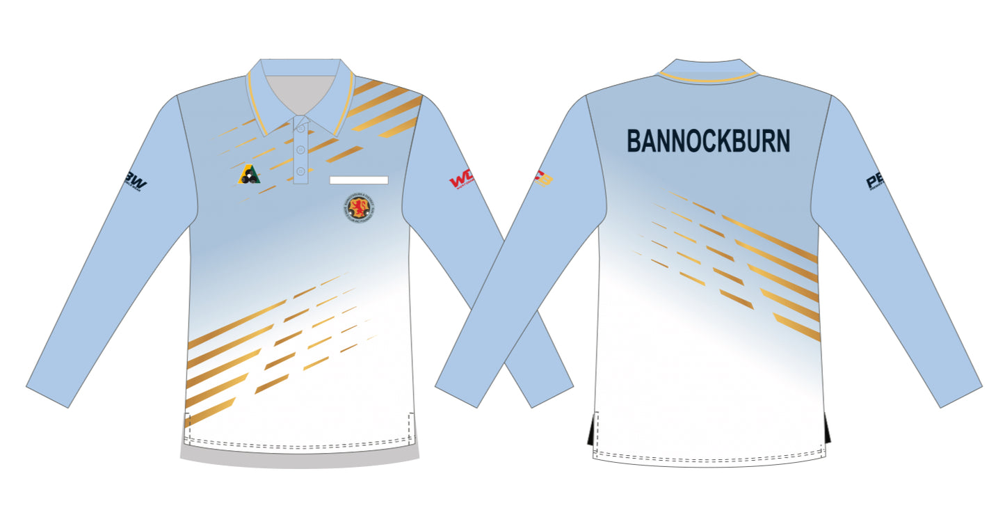 Bannockburn Bowling Club Mens Long Sleeve Uniform Polo