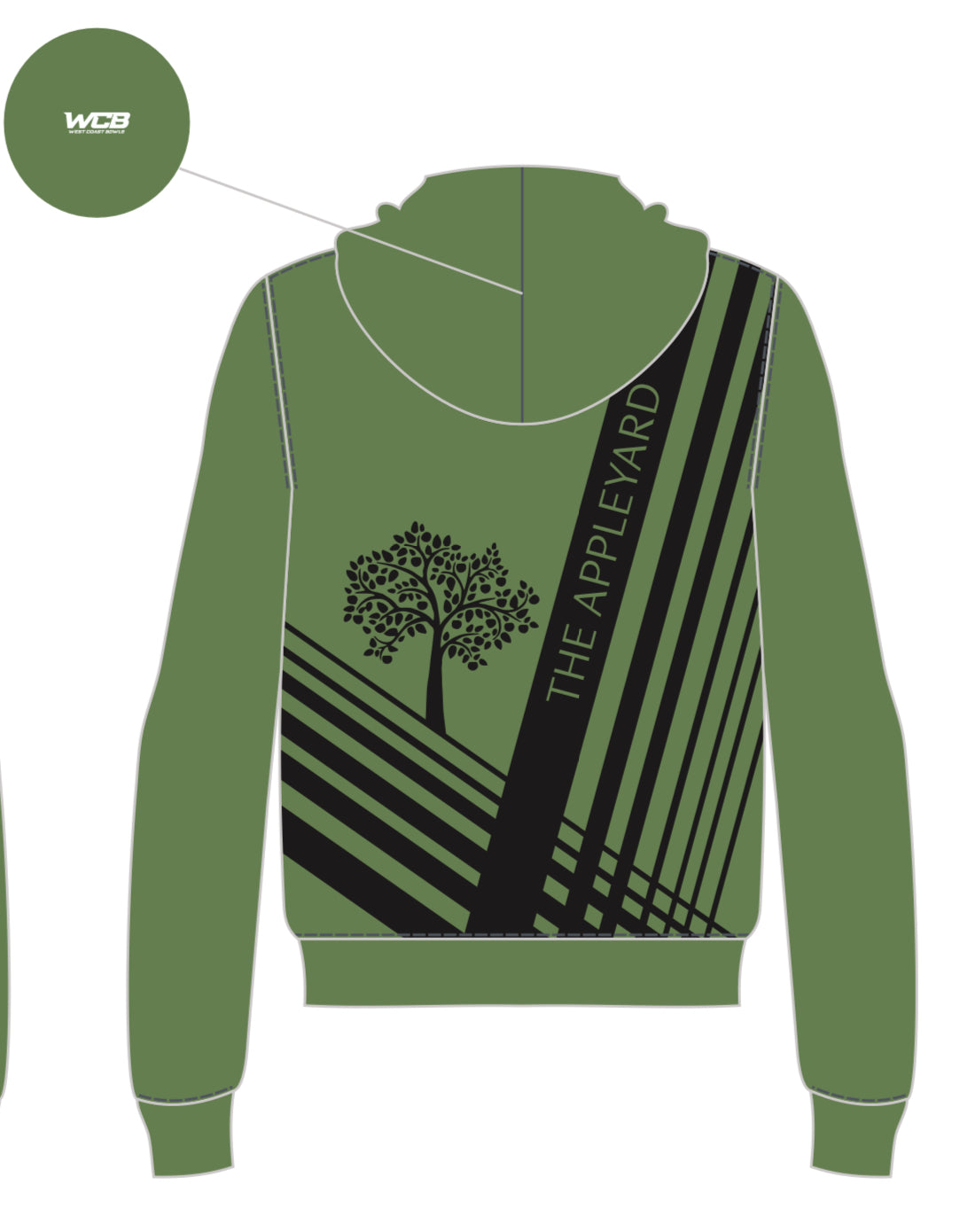 The Appleyard Bowling Club Unisex Zipped Hoodie