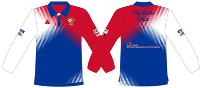 Colac City Bowling Club Mens Long Sleeved Polo