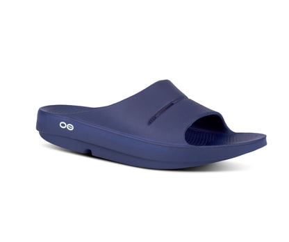 OOFOS OOAHH SLIDES Navy