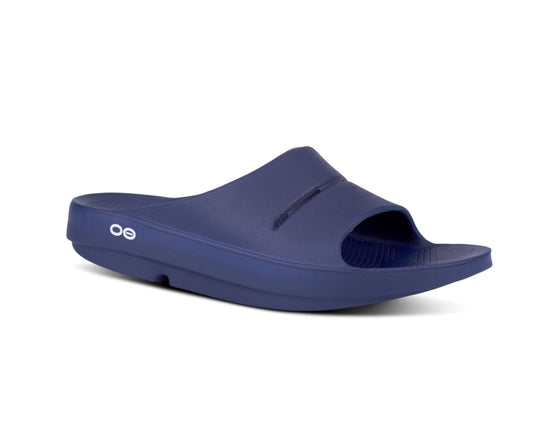 OOFOS OOAHH SLIDES Navy