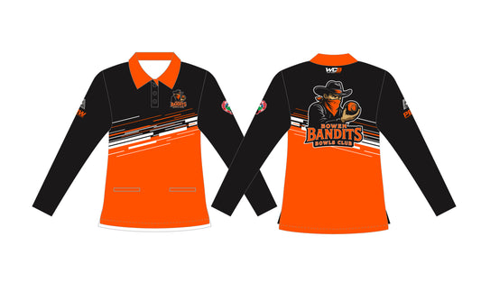 Bowen Bandits Bowls Club Ladies Long Sleeve Polo