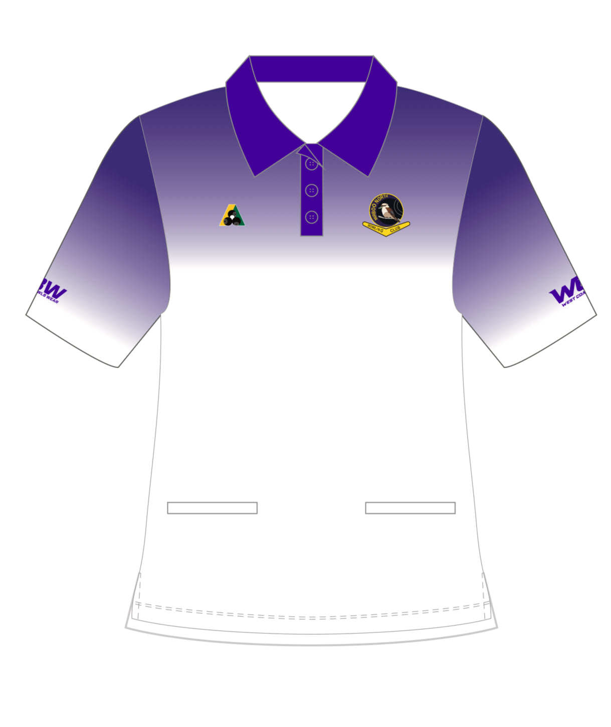 Mirboo North Bowling Club Ladies Uniform Short Sleeve Polo