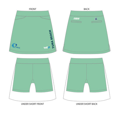 Tura Beach Bowling Club Ladies Skort