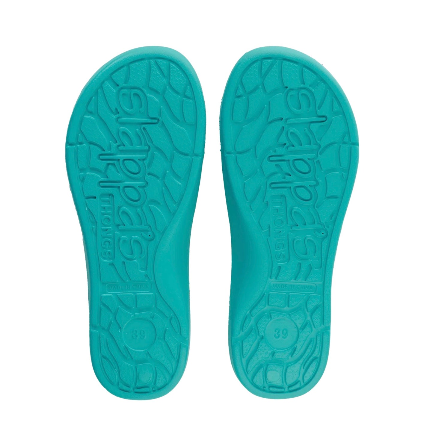 Slappas Arch Support Thongs - Teal