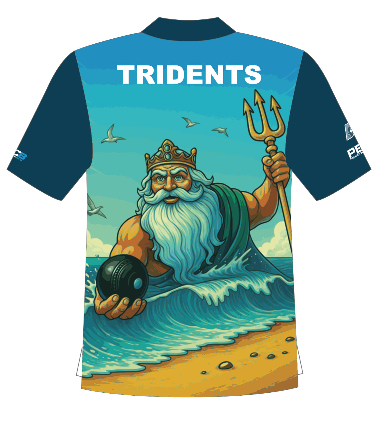 Tura Beach Bowling Club Mens Short Sleeve Polo