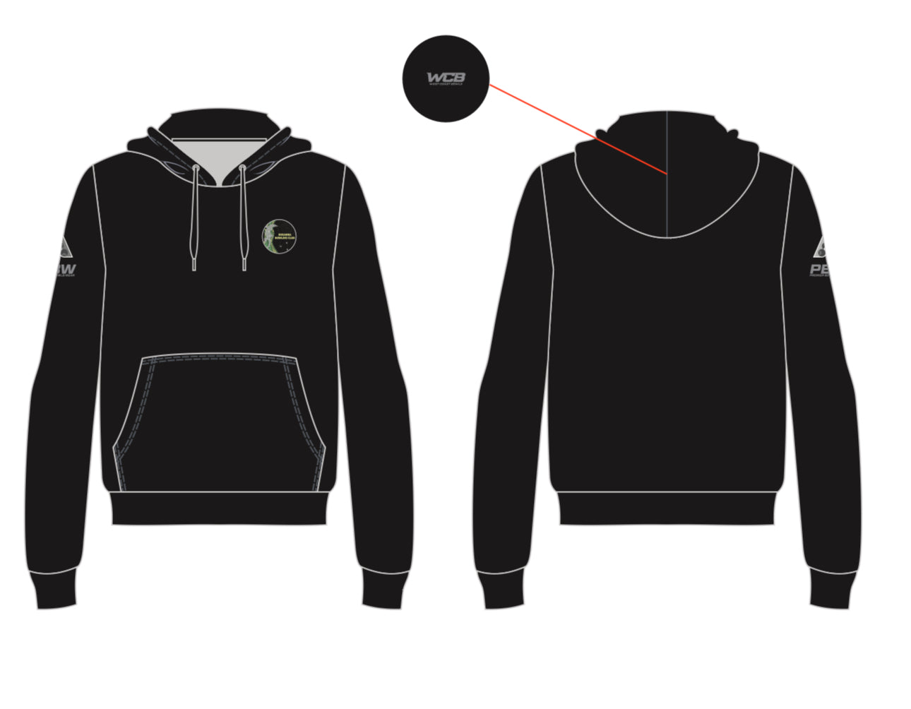 Rosanna Black Hoody- Unisex