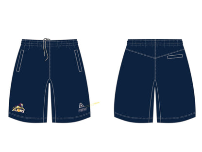 Moe Lions Ladies Pennant Shorts- No Chamois Navy