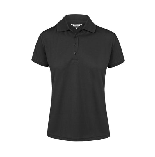 Sporte Leisure Ladies Short Sleeve Polo- Black
