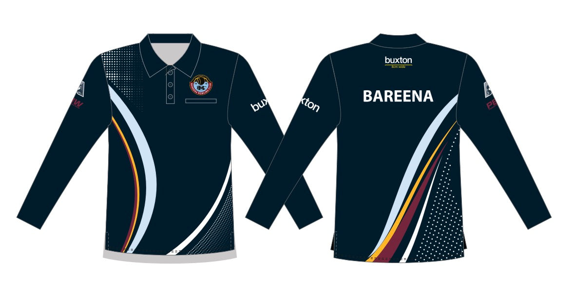 Bareena Bowling Club Mens Long Sleeve Polo
