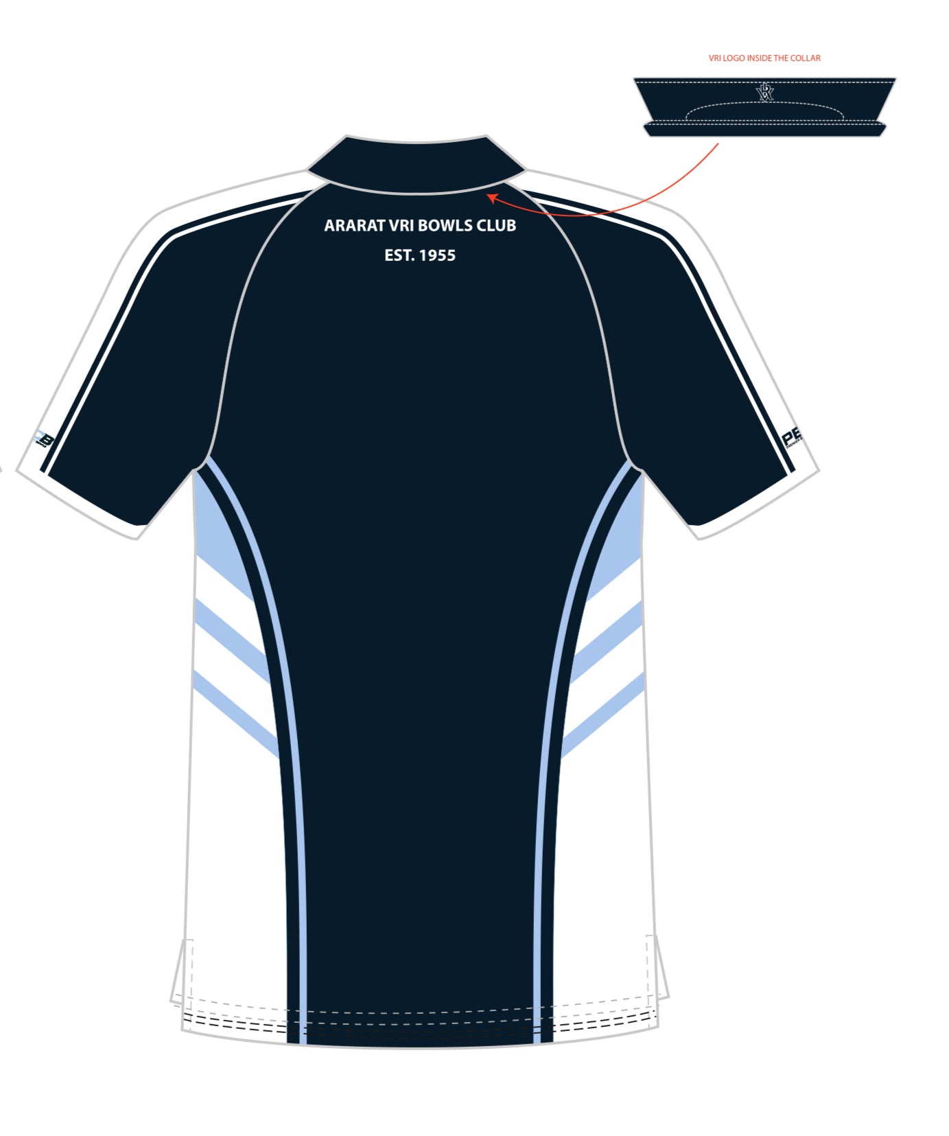 Ararat VRI Bowls Club Mens Short Sleeve Polo