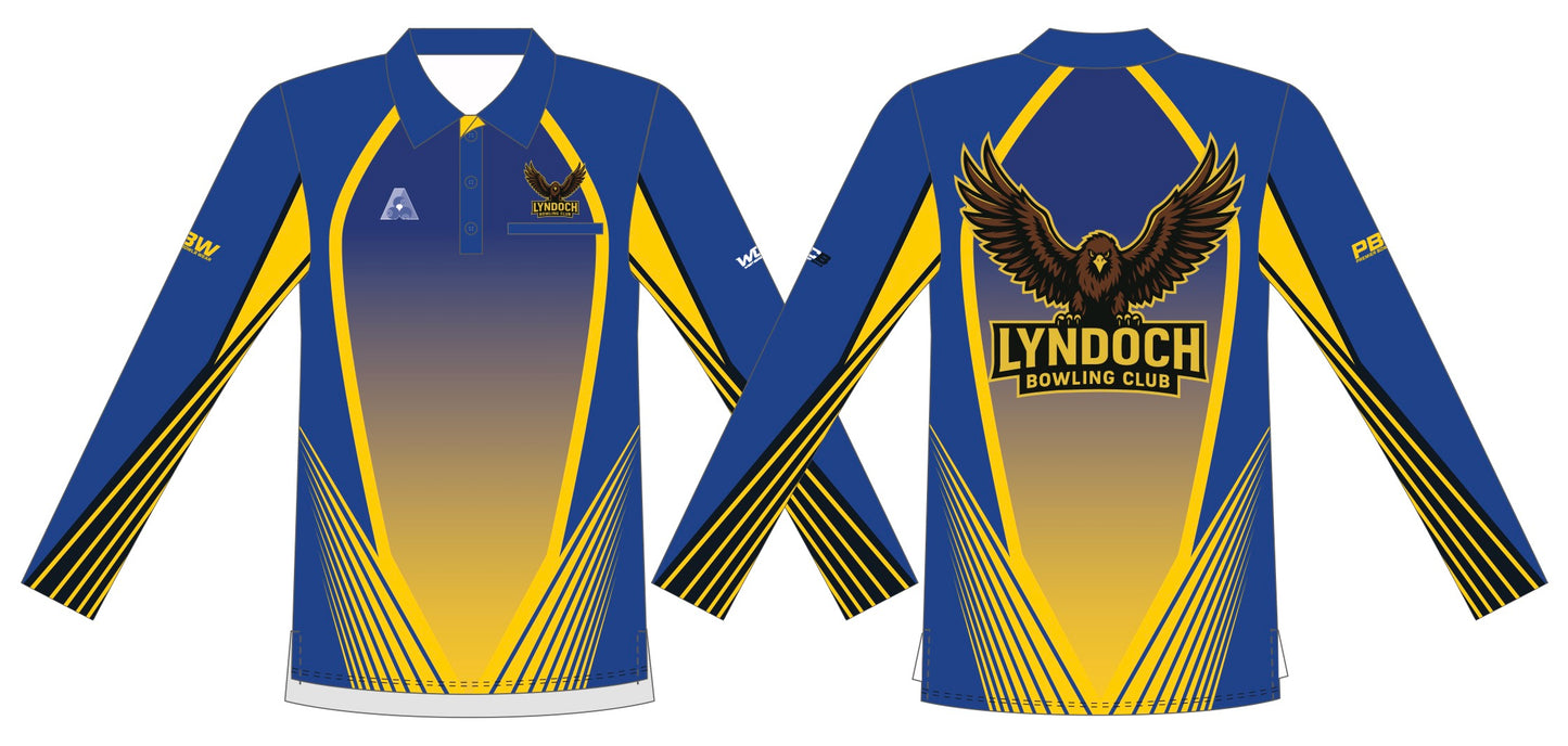 Lyndoch Bowling Club Mens Long Sleeve Polo