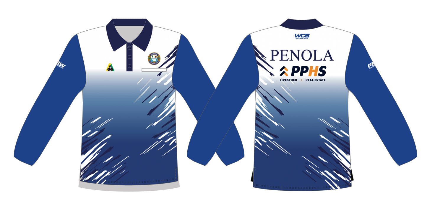 Penola Bowling Club Mens Long Sleeve Polo