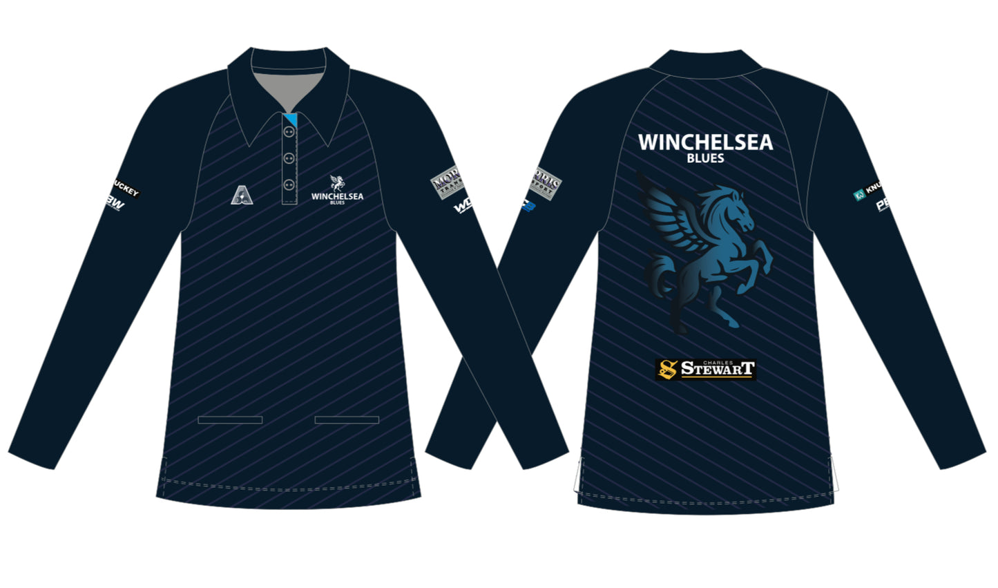 Winchelsea Bowling Club Uniform Ladies Long Sleeve Polo