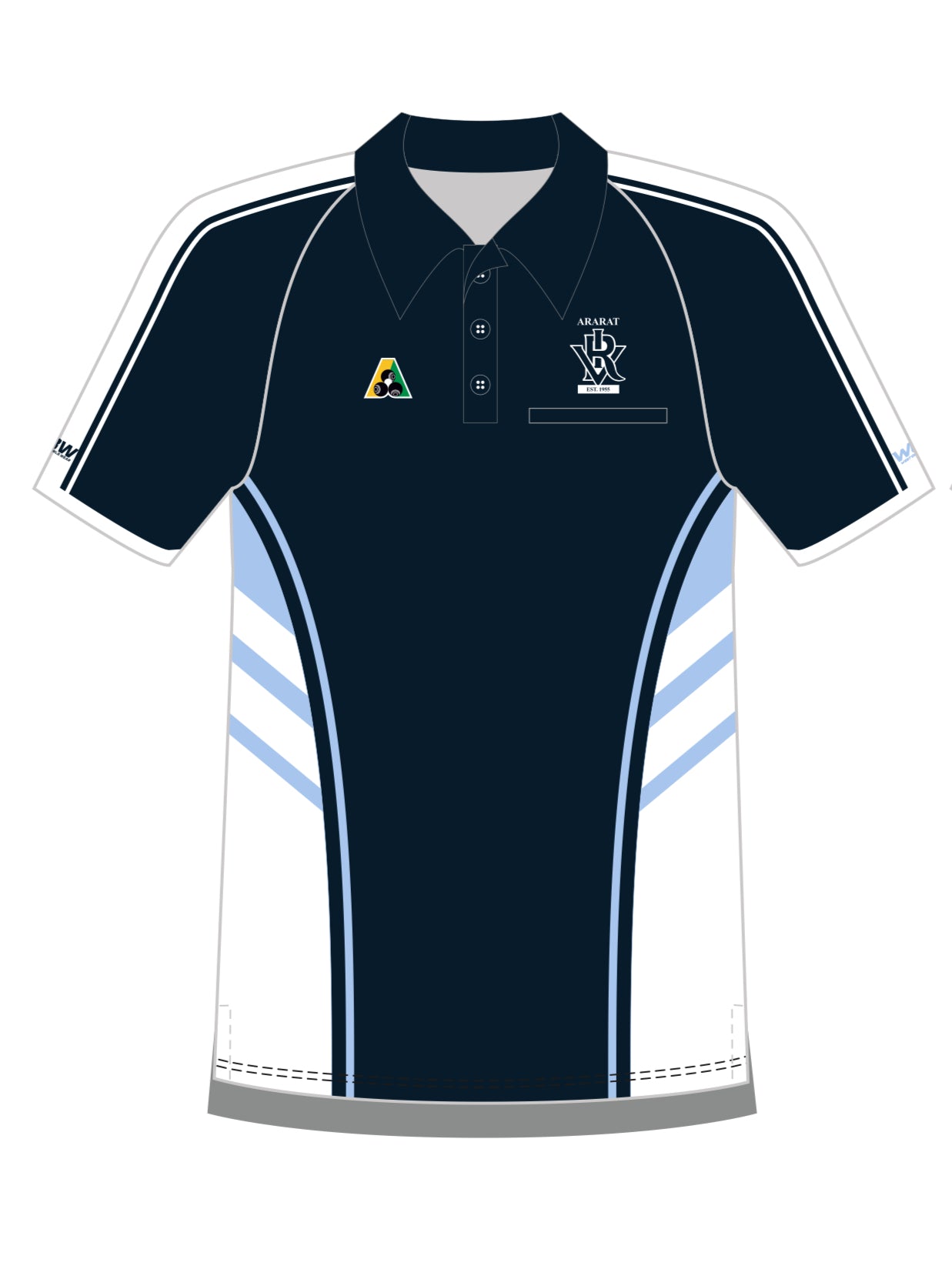 Ararat VRI Bowls Club Mens Short Sleeve Polo