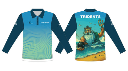 Tura Beach Bowling Club Mens Long Sleeve Polo