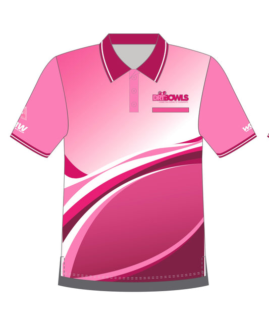 DRT Bowls Unisex Pink Polo